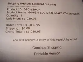 64-66 4 Lug Disc Brake Kit receipt.webp