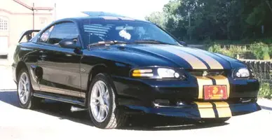 mustang with gold stripes.webp