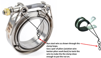 use wire to close V band clamp .webp