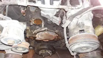 Grease build up front of block.webp