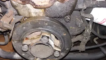 Grease build up at timing cover.webp