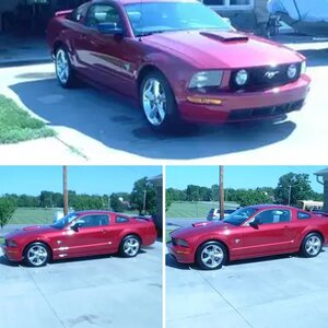 2009 Candy Apple Red Mustang