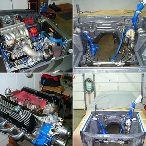Engine swap/paint under the hood