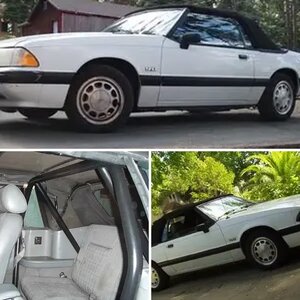 White 89 LX Convertible 5.0