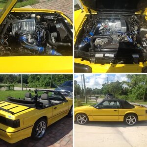 MUSTANG GT 5.0  5 SPPED 1987 RAG TOP 400 HP