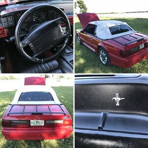 My 1990 Vermillion Mustang GT Convertible