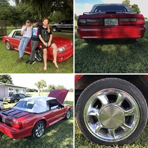 My 1990 Vermillion Mustang GT Convertible