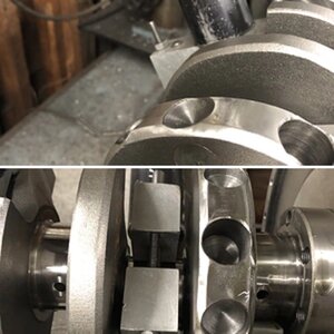 Mallory metal in a Swiss cheesed Eagle Crank.