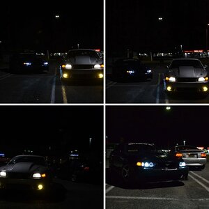 Silver/black bullet night photos