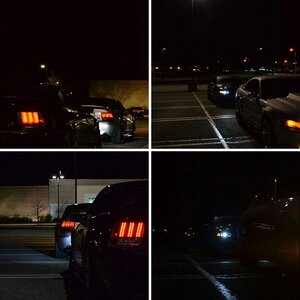 Silver/black bullet night photos