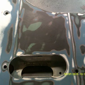 Original Blackout treatment over Silver Jade,  all under 3 other paint jobs.