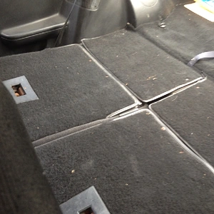rear seats folded